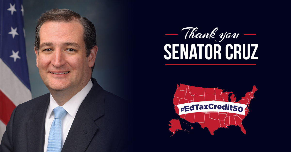 Thank You for Voting to Help Our Kids, Senator Cruz