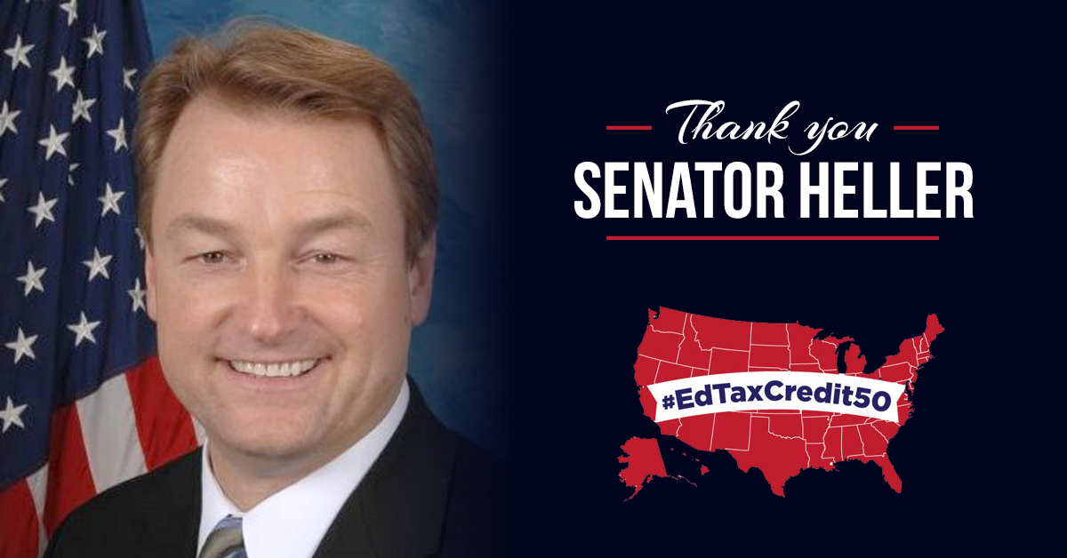 Thank Senator Dean Heller for Voting to Help Our Kids
