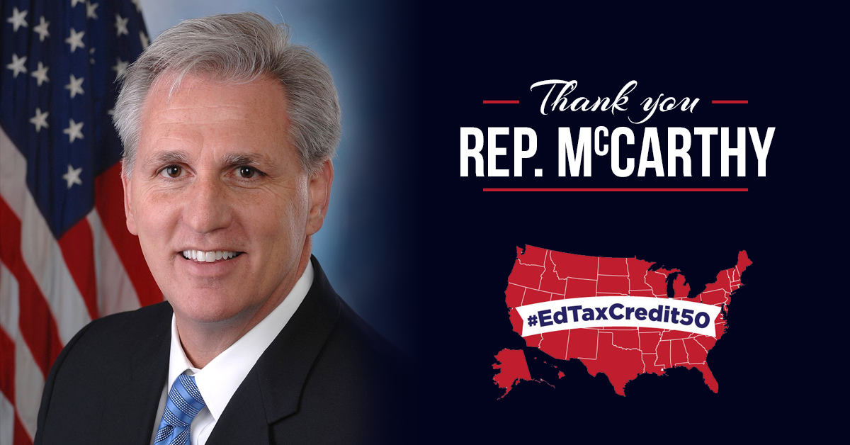 Giving Gratitude to Congressman Kevin McCarthy