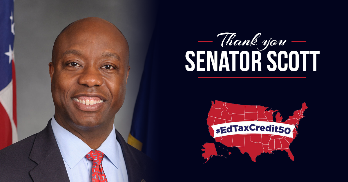 Sending Our Gratitude to Senator Tim Scott
