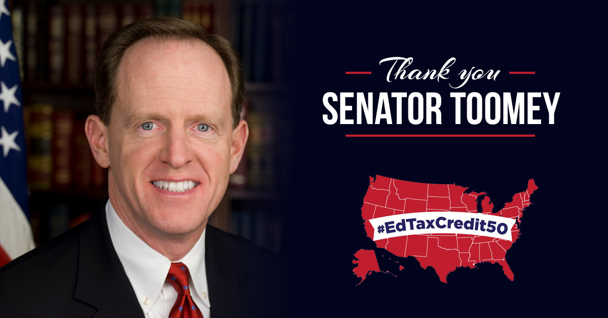 Giving Our Thanks to Senator Pat Toomey